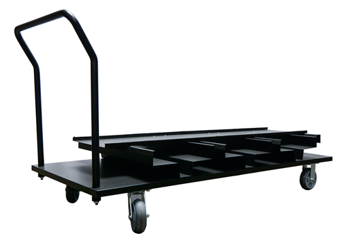 18 Posts Flatbed Stanchion Cart - Plastic Stanchions