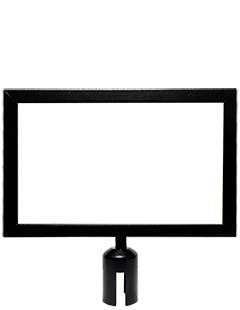 VIP Landscape Sign Frame Black