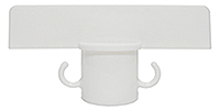 White Sign Holder for Stanchion
